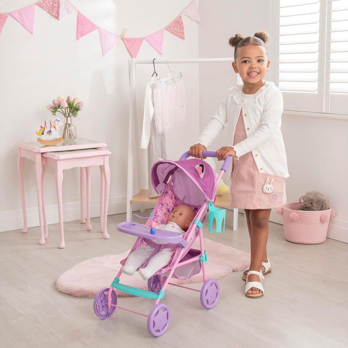 Прогулянкова коляска для ляльок Baby Chic «Ляльковий будиночок Габбі» (Gabby's Dollhouse)