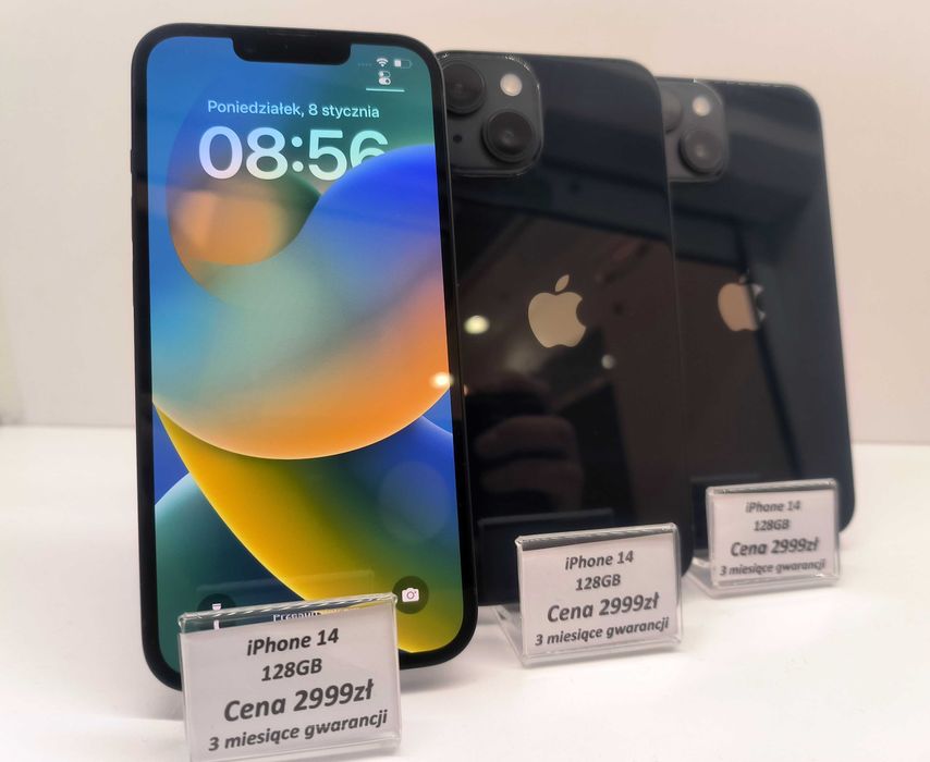 (nowa dostawa 11.06.2025) Telefon Apple iPhone 14 128GB