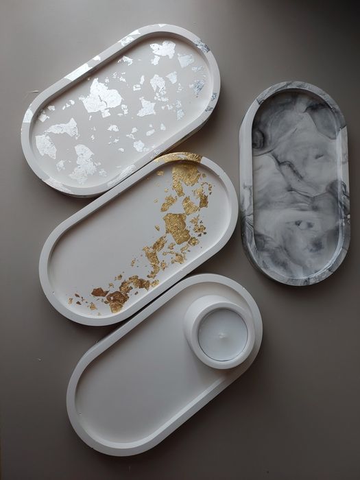 Гіпсовий декор, кашпо, підставки