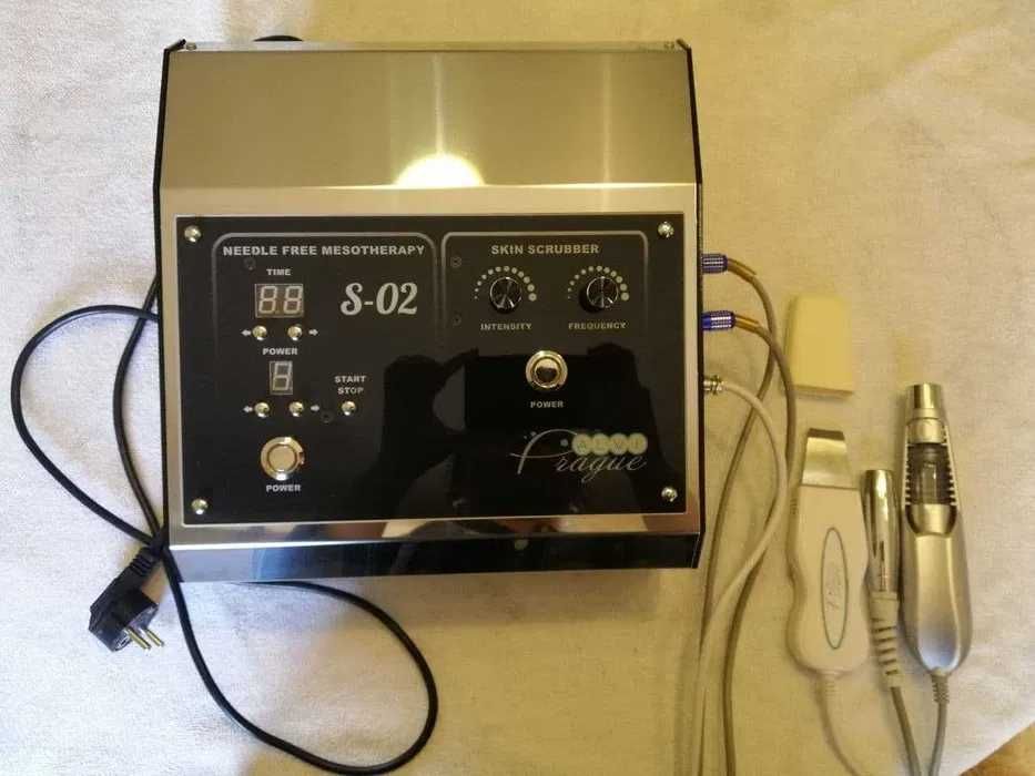 Аппарат безыгольной мезотерапии  Alvi Prague + уз-скрабер S-02 новый