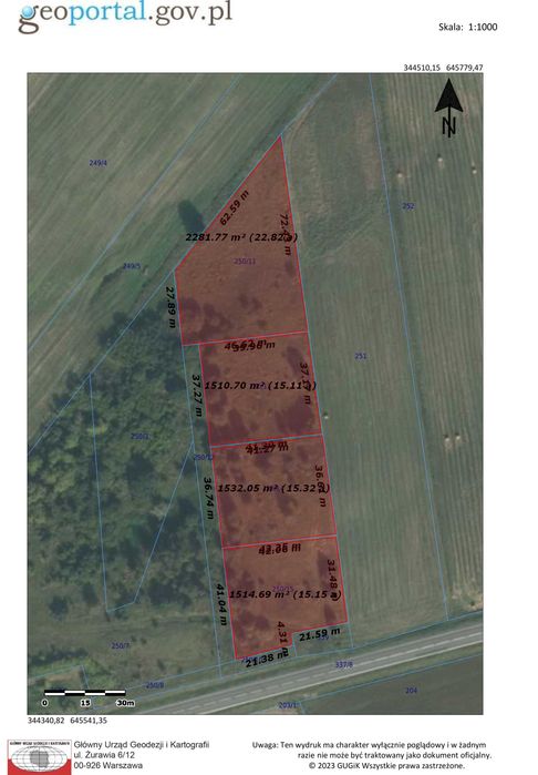 Sprzedam działkę budowlaną w Jeleninie k. Szczecinka.