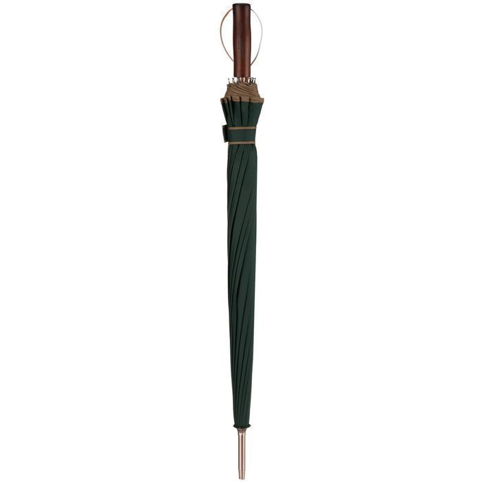 Elegancki, zielony parasol z dużą czaszą - Peterson