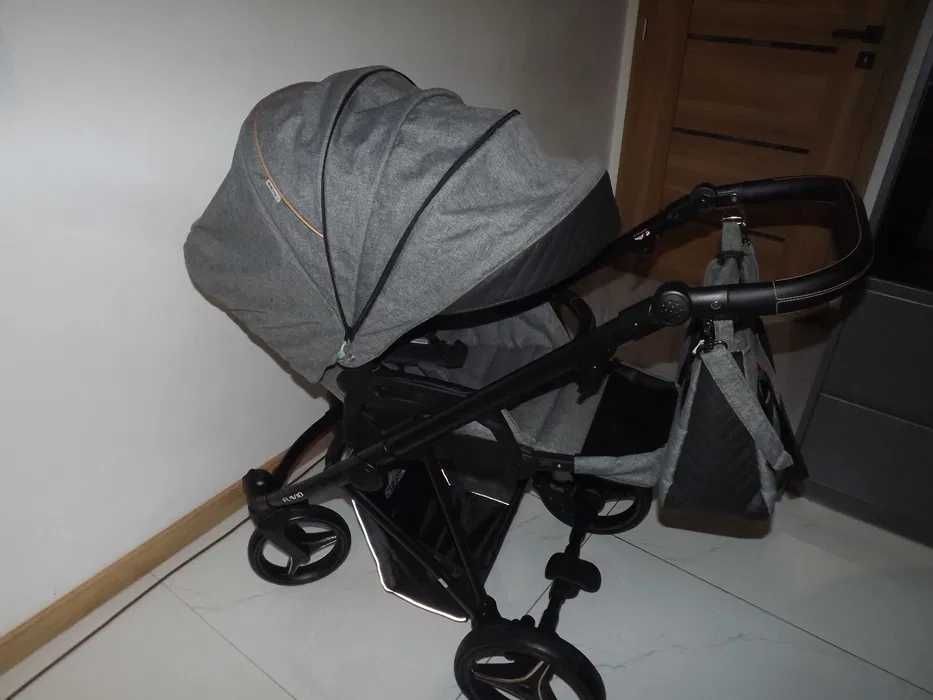 Bebetto flavio 3w1 Super stan Szary Fotelik Cybex Super amortyzacja