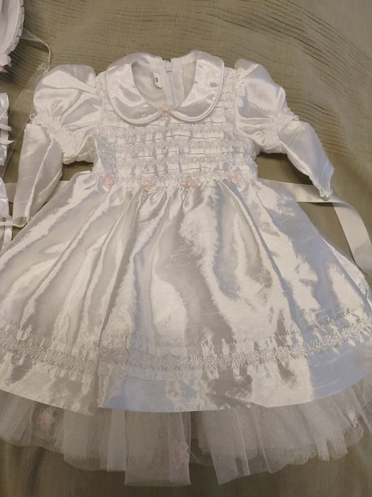Sukienka do chrztu rozmiar 68 + dodatki