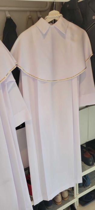 Alba komunijna, dziewczęca + wianek - torebka z rękawiczkami