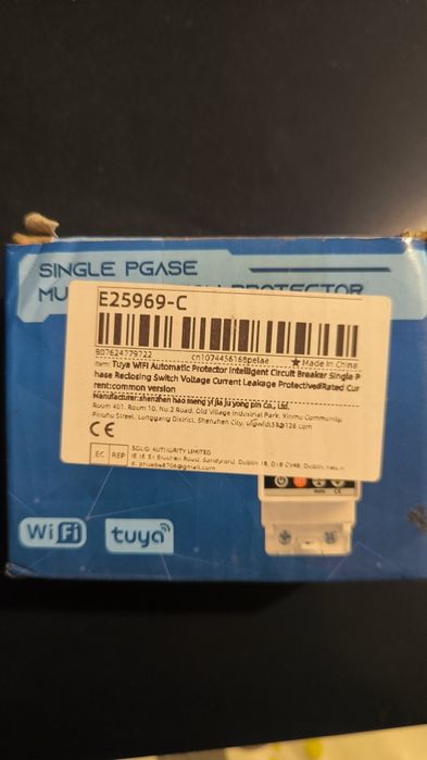 Disjuntor digital novo na caixa