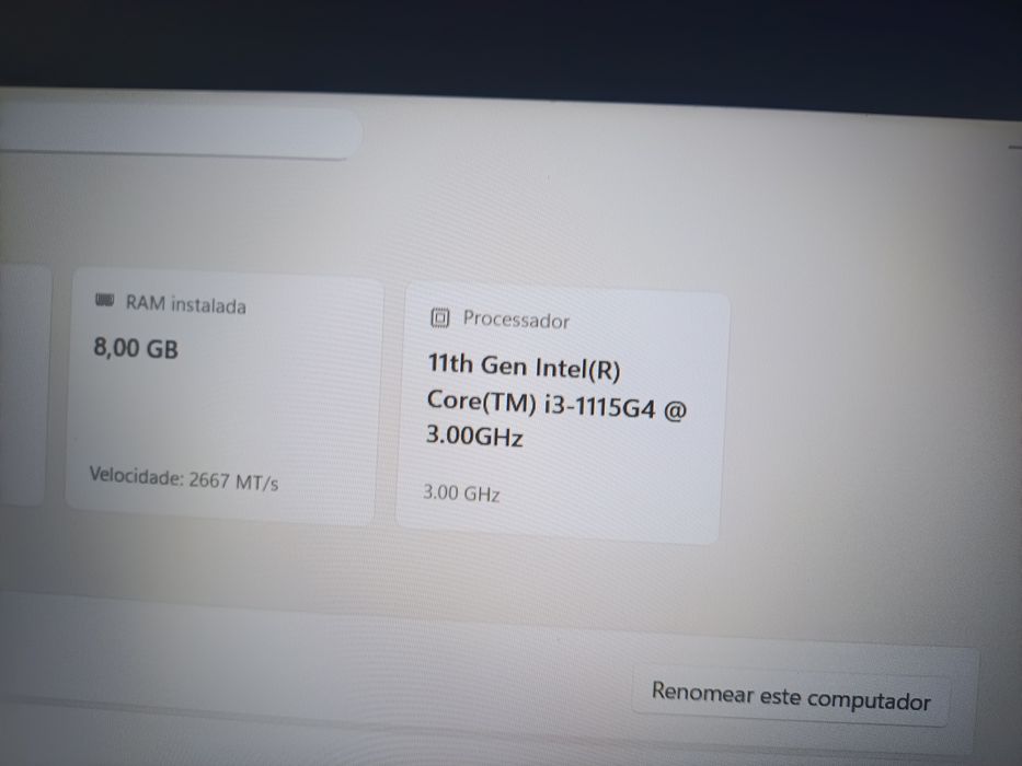 Dell vostro 15 3000 i3 11°geracao