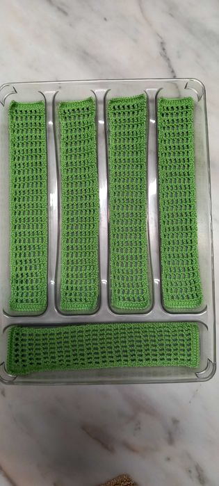 Porta talheres com motivo de natal/cores