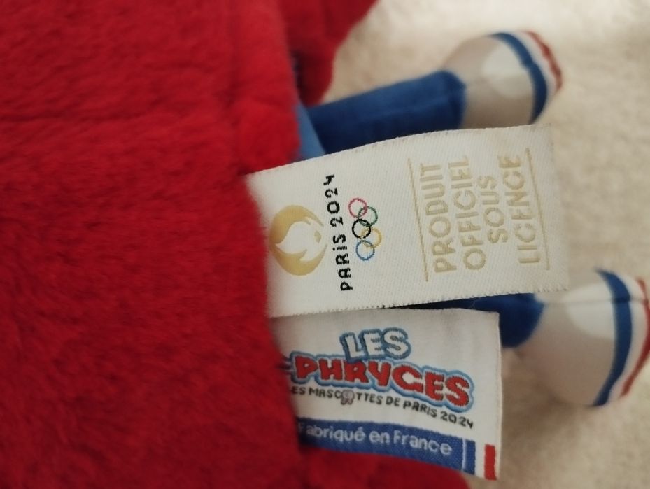 М'яка плюшева іграшка талісман олімпійських ігор 2024 оригінал
