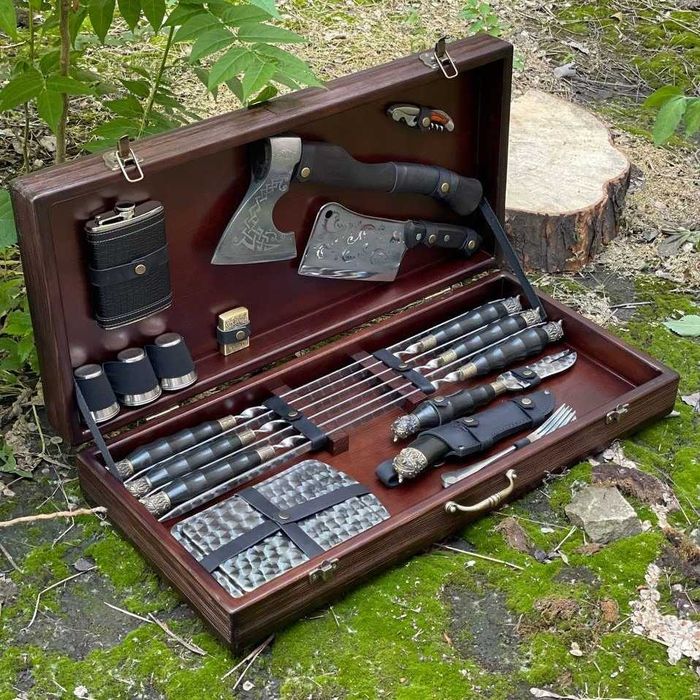 Набір шампурів ВІКІНГ BS83 Набор шампуров в кейсе на подарок