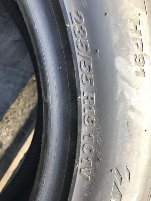 Kumho 235/55r19 пара резина шини б/у склад оригінал літо
