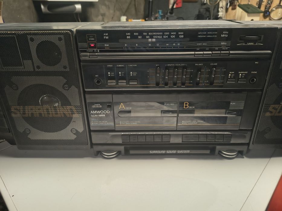 Radiomagnetofon amwood SCR-888