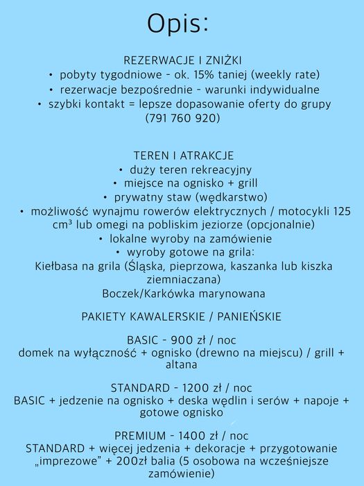Nowoczesny domek całoroczny 5 osobowy | Tarnów Jezierny |
