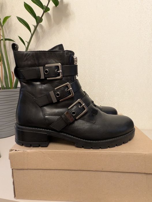 Gino Rossi черевики сапожки ботинки шкіряні демісезонні демі осінні