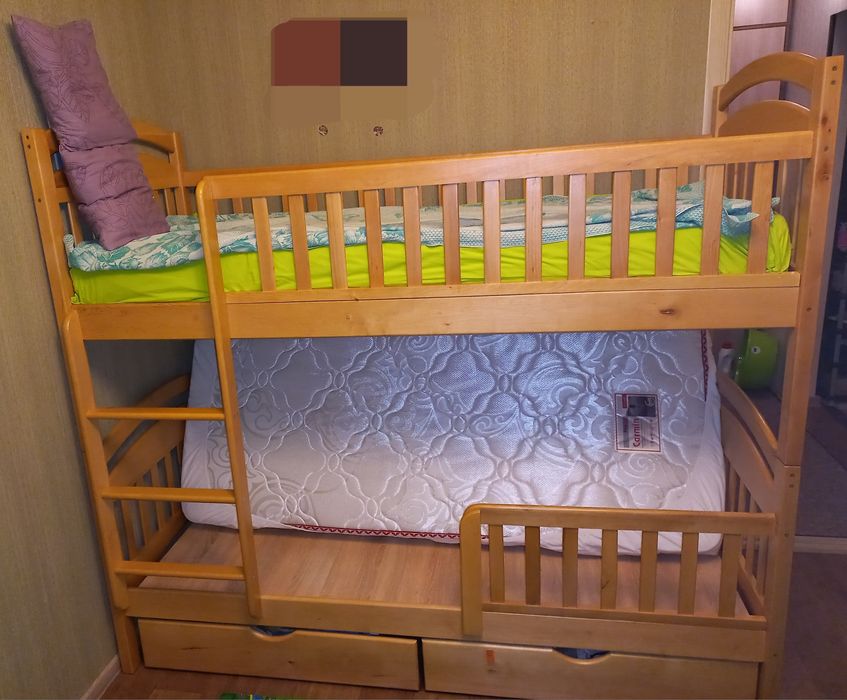 Детская 2х ярусная кровать