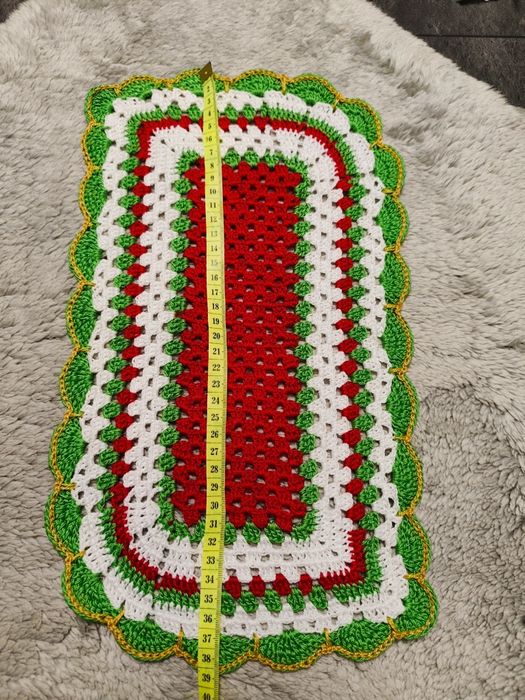 Nowa ręcznie robiona serwetwla obrus bieżnik handmade rękodzieło
