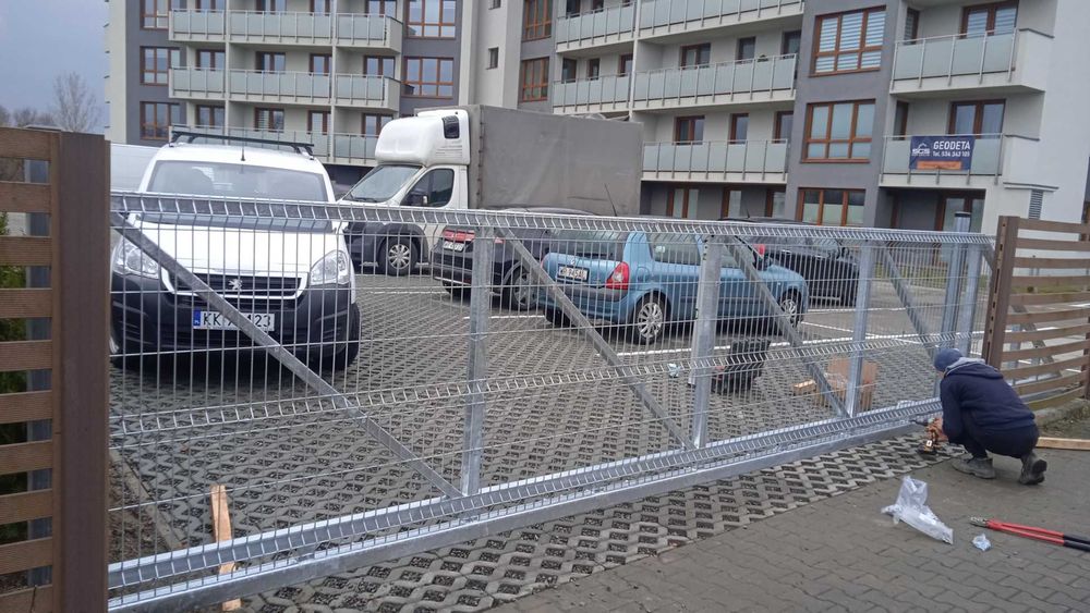 Brama przesuwna panelowa wys 1,5m/5m plus inne długości i wysokości