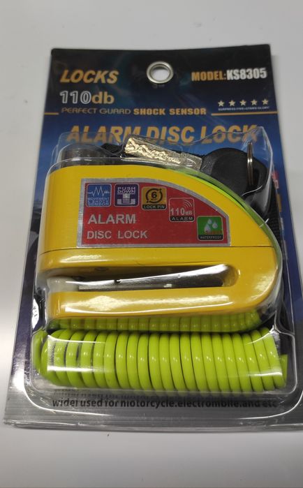 Cadeado alarme para motos || disc lock for bike