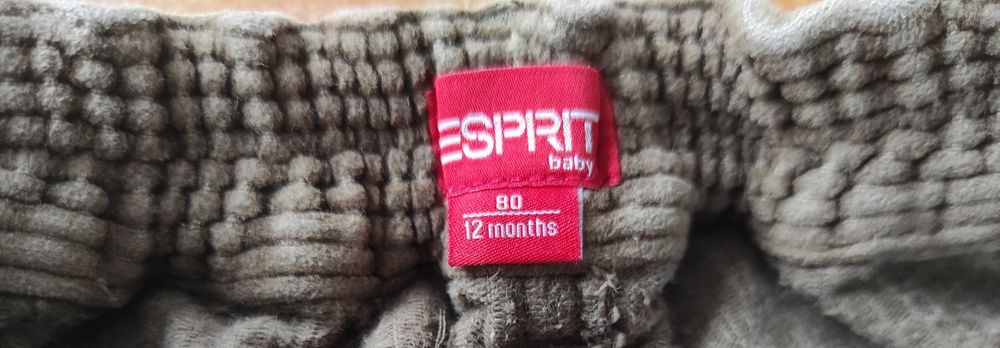 Spodnie sztruksowe rozm. 80 ESPRIT baby