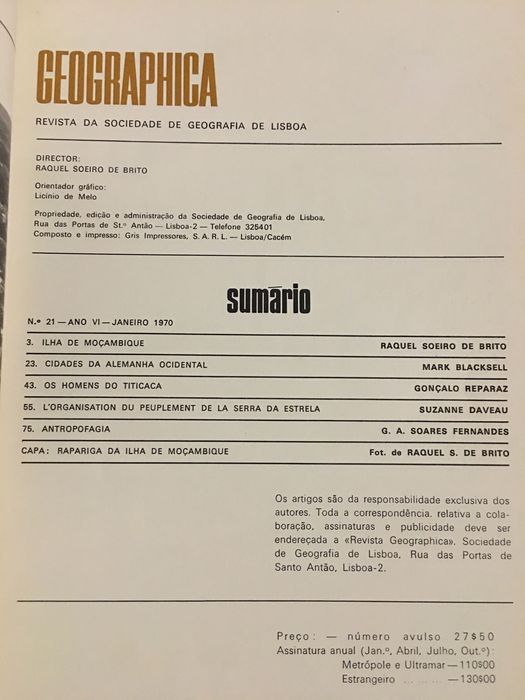 Geographica. Raquel Soeiro de Brito. África