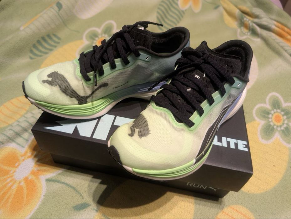 Кросівки Puma Deviate Nitro Elite 2 (Lime/Black) — Оригінал