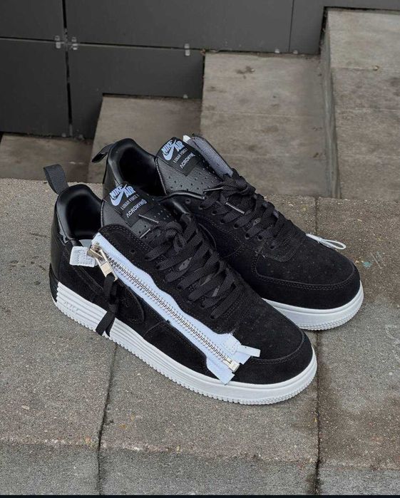 (БЕЗ ПЕРЕДОПЛАТИ)Nike Lunar Force 1 Low Acronym Black White Найк Лунар