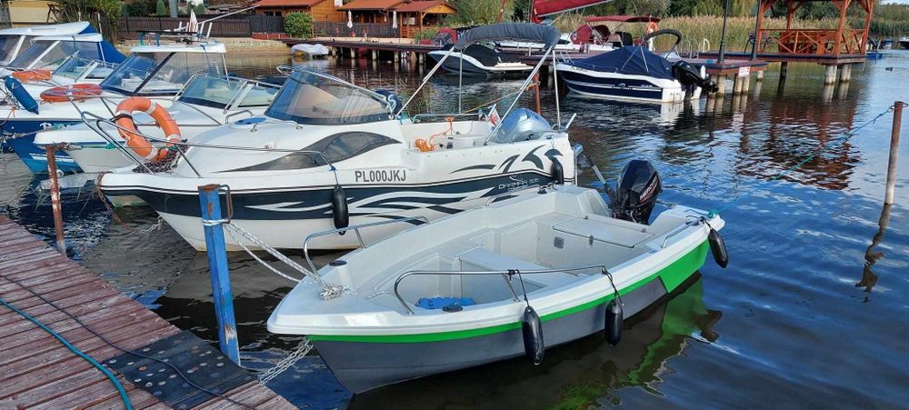 Łódź wędkarska Necko 390 PRS wraz z silnikiem zaburtowym Mercury F15