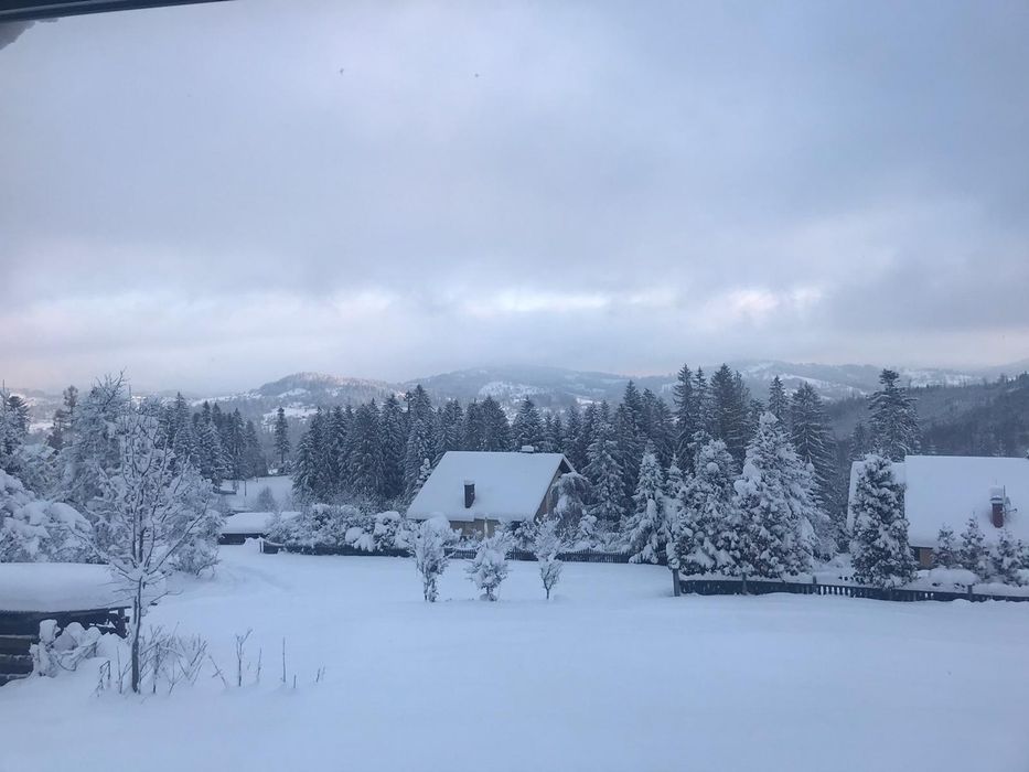 Góralski domek na szczycie obok stoku wynajem noclegi Beskid 15osób