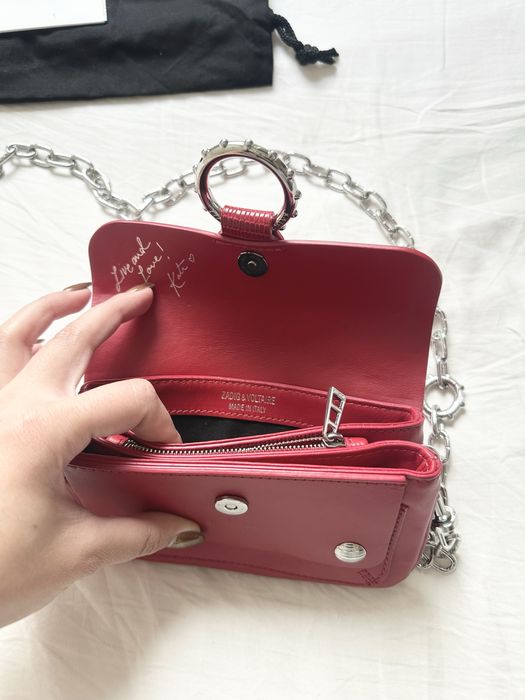mala bolsa zadig volatire kate moss vermelha limited edition