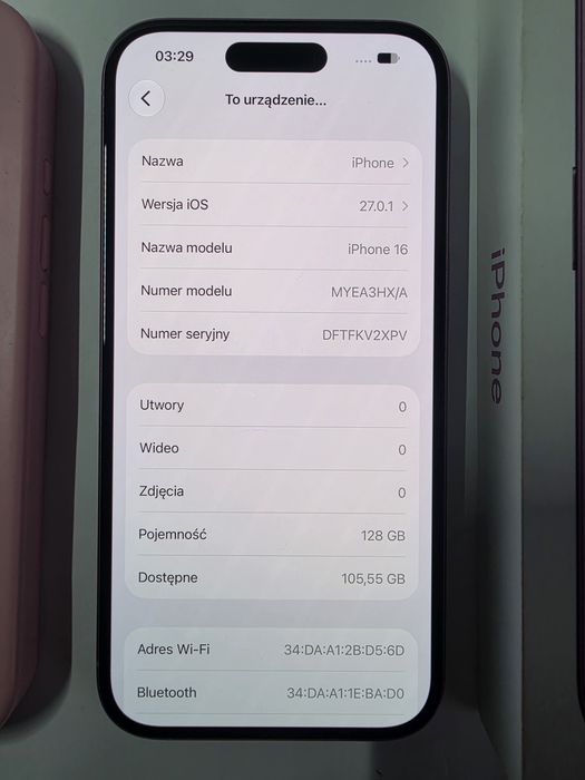 Iphone 16 128gb na gwarancji