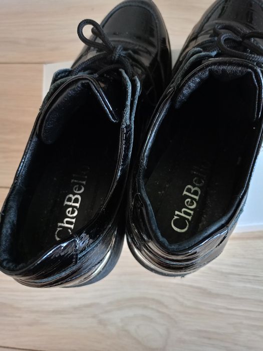 Półbuty damskie CheBello czarne rozmiar 39