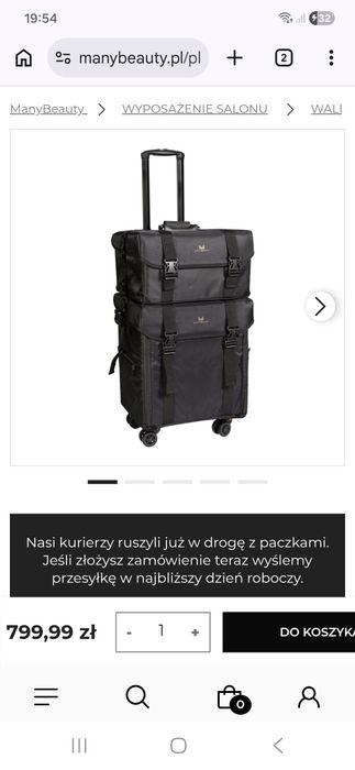 Kuferek wizażysty 2w1