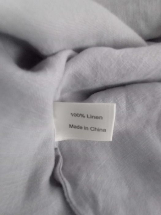 nowa bluzka elegancka LEN szara oversize