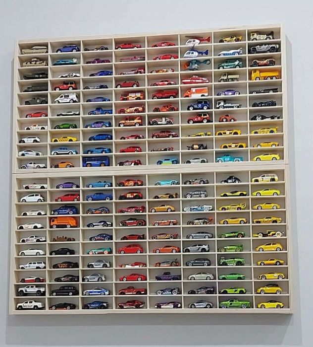 Półka na Resoraki Samochodziki 80 Miejsc Regał do Pokoju Dziecięcego