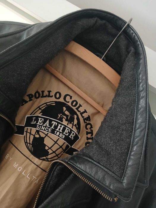 Kurtka męska ze skóry naturalnej-  60-XXL Molltan