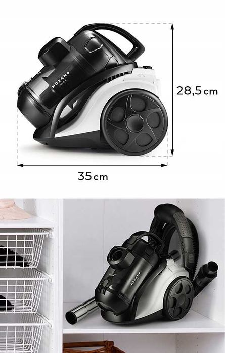 BOGATY Zestaw 15w1 Odkurzacz cyklonowy bezworkowy 4000W MOCNY solidny