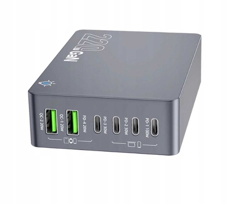 Ładowarka USB C Stacja ładująca 220 W