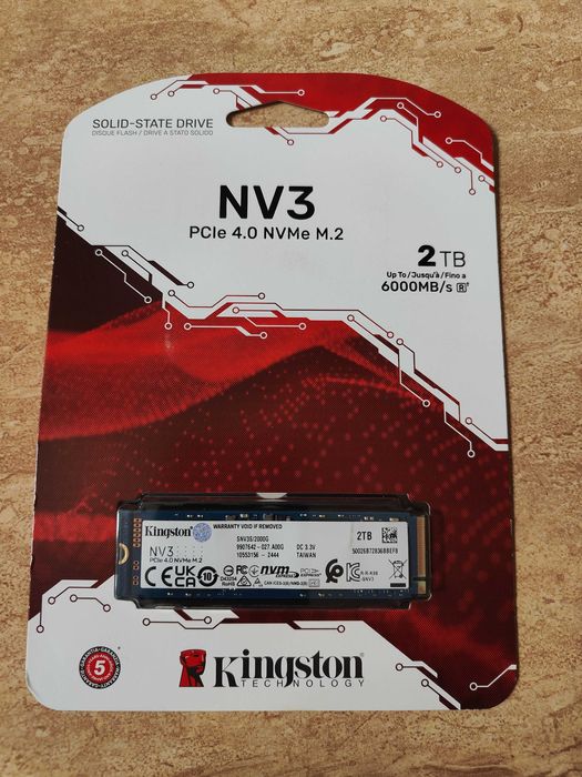 Nowy SSD 2TB Kingston NV3 Gwarancja