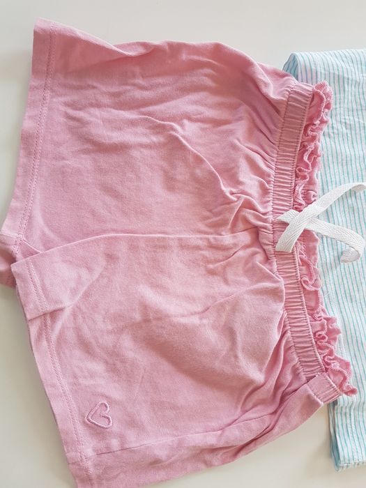 Uroczy letni komplet 92 HM H&M koszulka spodenki na lato