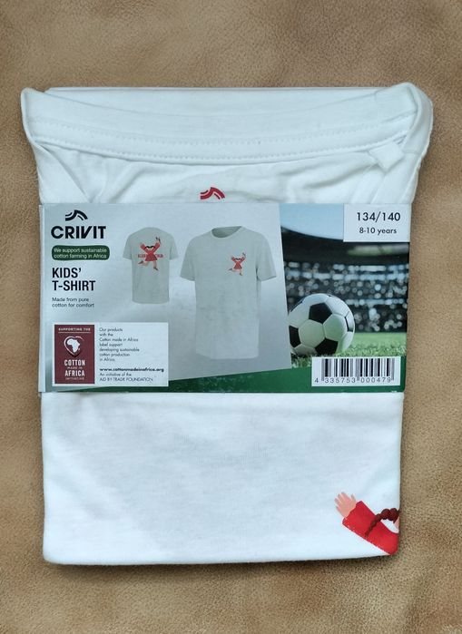 T-shirt / Koszulka Kibicka Crivit, rozmiar 134-140
