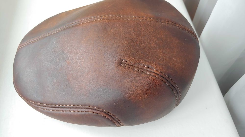 Кожаная мужская кепка, зимняя кепка, бу