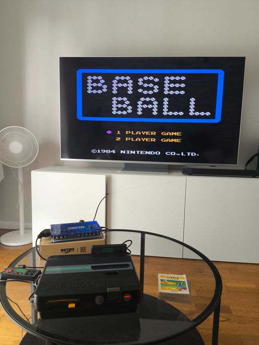Baseball + Super Mario Bros Nintendo Famicom Disk System Nes Pegasus