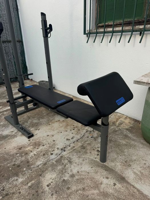 Banco de Musculação Domyos BM530 completo (torre + leg extension)