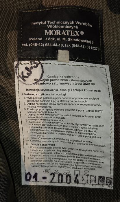 Kamizelka wojskowa DMV-98