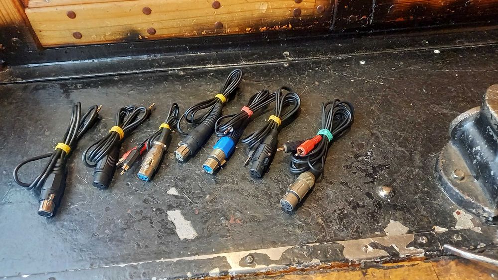 Кабель-переходник XLR 3pin - 3.5mm Jack стерео/2RCA