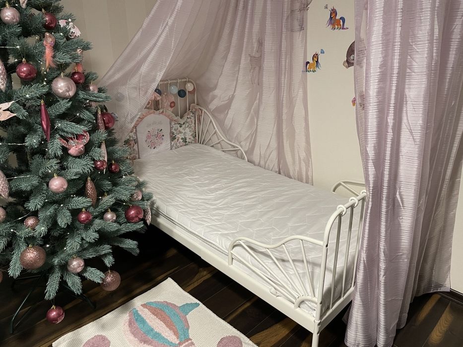 Детская кровать  IKEA Minnen + ламели + матрас.