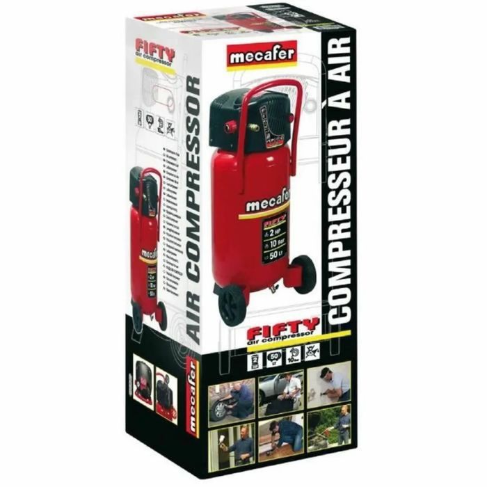 Sprężarka powietrza MECAFER FIFTY Vertical 1500 W 10 bar 50 L