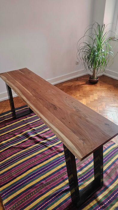 Tampo de Mesa em Madeira Maciça 160x40 cm – Novo, Caixa Fechada