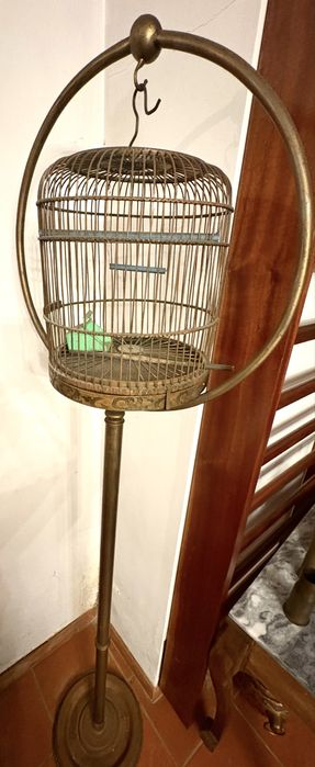 Gaiola Antiga em Pé – Peça Decorativa Vintage