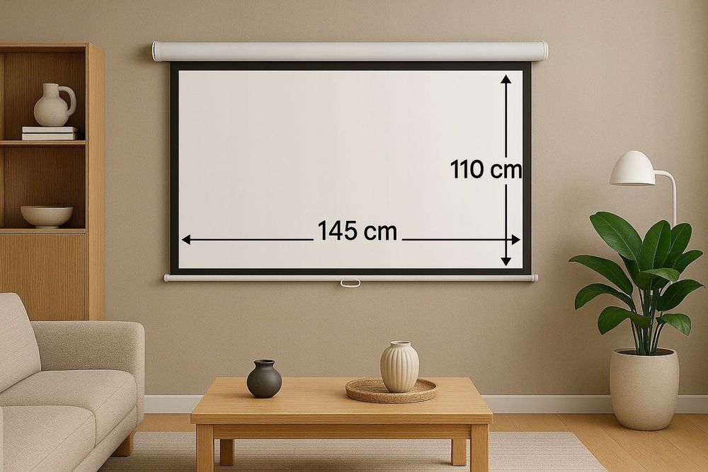 EKRAN PROJEKCYJNY ŚCIENNY AVC-M145 72" 145X110  AV Centrum Bydgoszcz